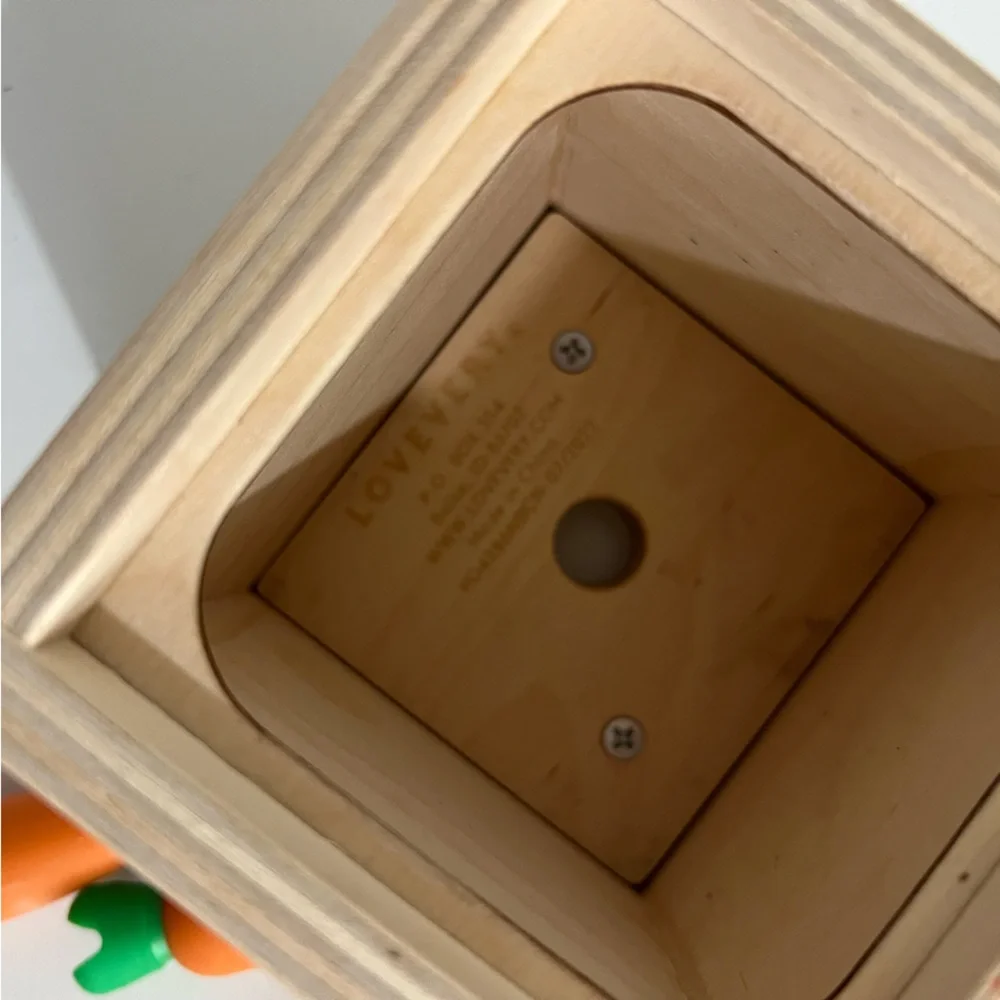 Lovevery Replacement Pieces Wooden Carrots & Lid Box - No Carrots - Box Only